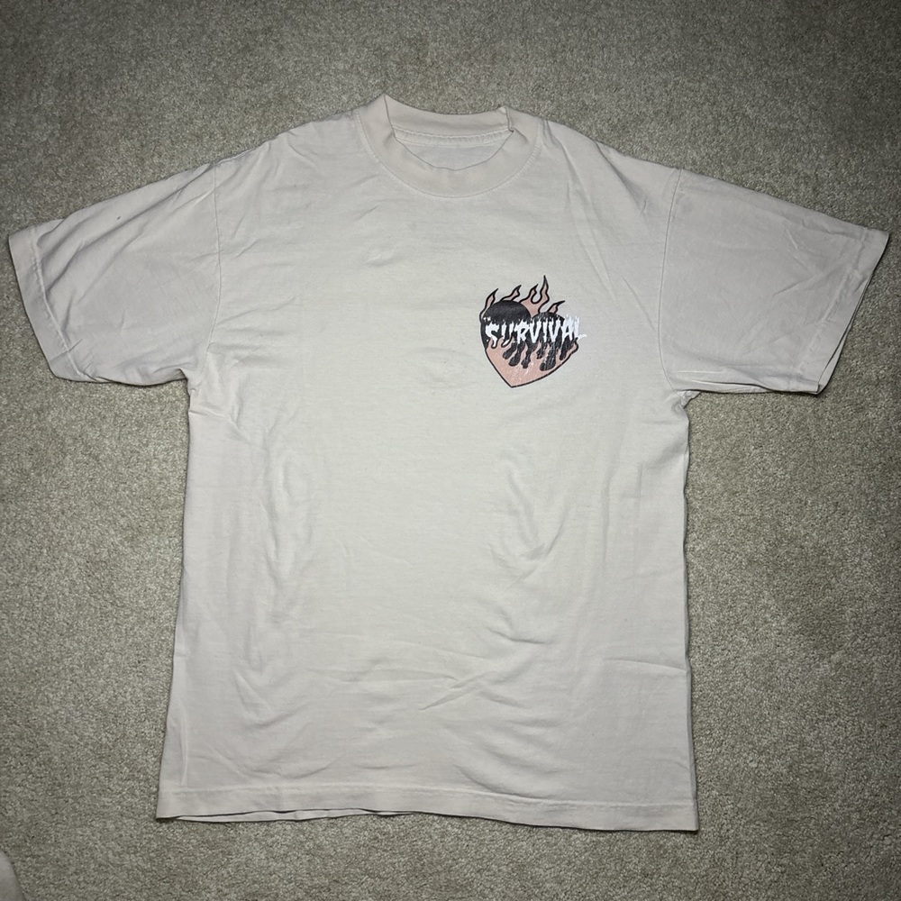Survival Miami the heart tee cream/salmon